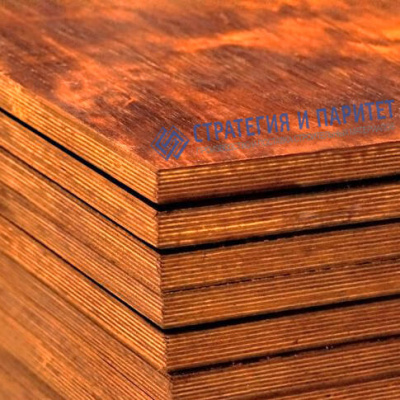 Фанера бакелитовая 15 мм 2440х1220 ФБВ