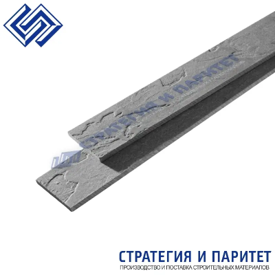 Фиброцементный сайдинг Сланец доска доборная 3000x100x8 мм СЕРАЯ