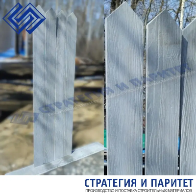 Заборная доска из шифера 1000x135x12 мм