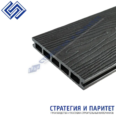 Террасная доска МПК 3000x150x24 Верста (3D тиснение / вельвет) ВЕНГЕ