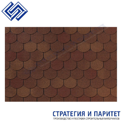 Гибкая черепица Roofshield Фемели Лайт Готик Осенний