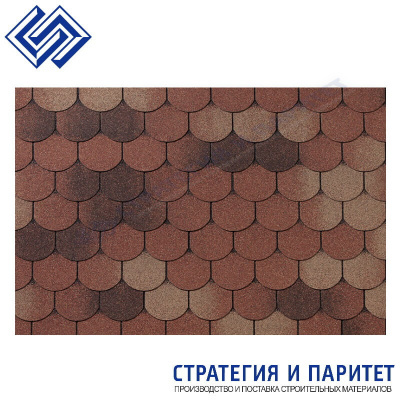 Гибкая черепица Roofshield Фемели Лайт Готик Терракота