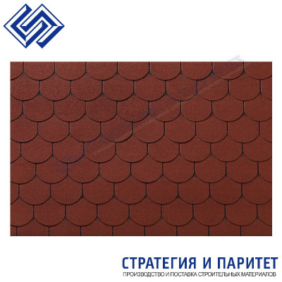 Гибкая черепица Roofshield Фемели Лайт Готик Красный