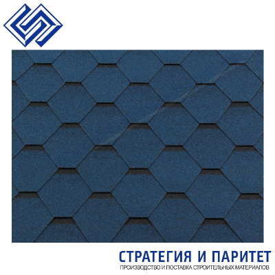 Гибкая черепица Roofshield Классик Стандарт Синий