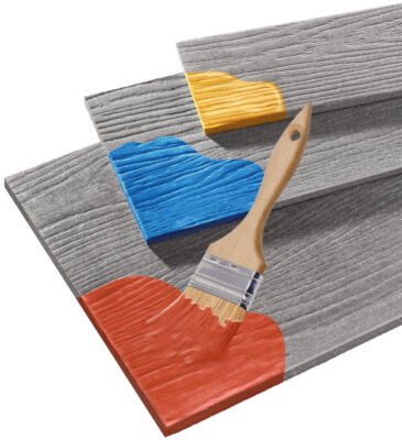 Окрашивание фиброцементного сайдинга