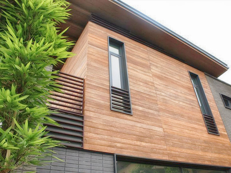 облицовка фасада ламинатом