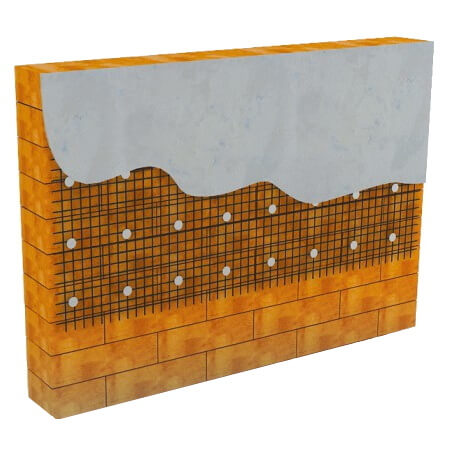 Базальтовая сетка для армирования, Cетка ГРИДЕКС Фасад