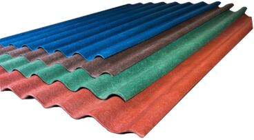 Шифер волновой цветной