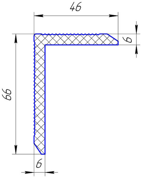 Уголок МПК размеры